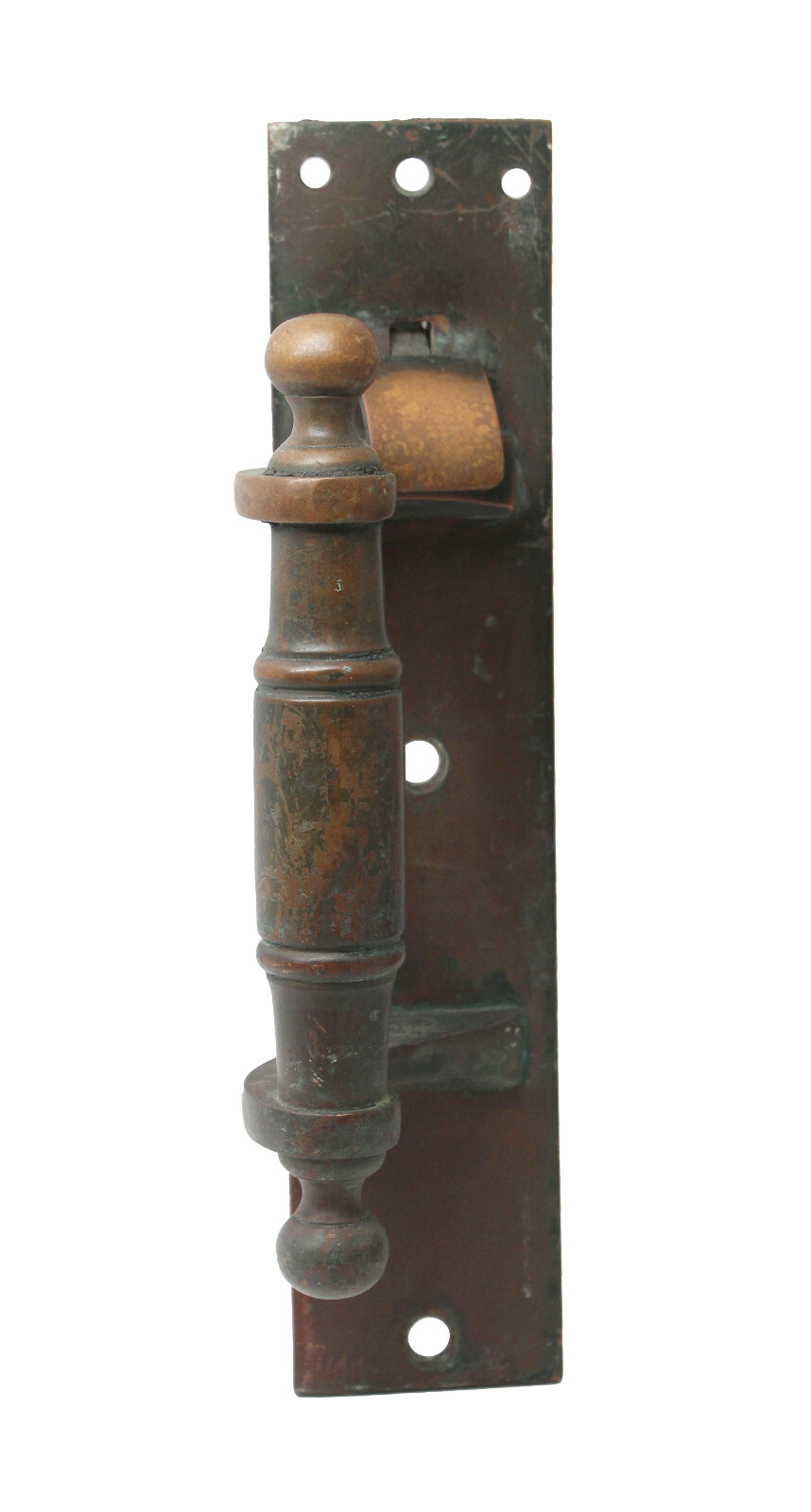 Antique Traditional Left Hand Single Bronze Door Pull