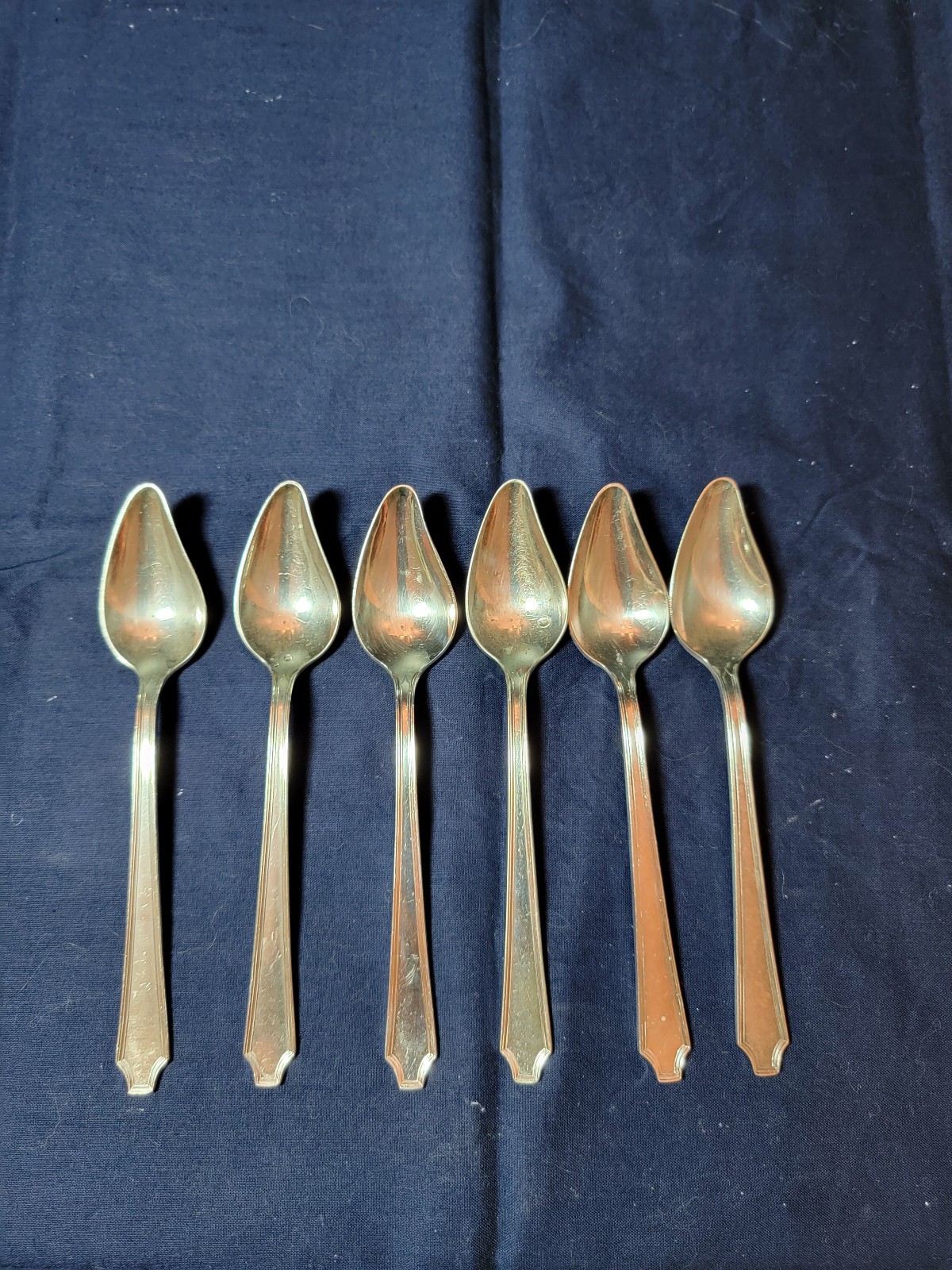 Vintage 1847 Rogers Bros Silverplate Legacy Pattern 1928 6 Grapefruit Spoons