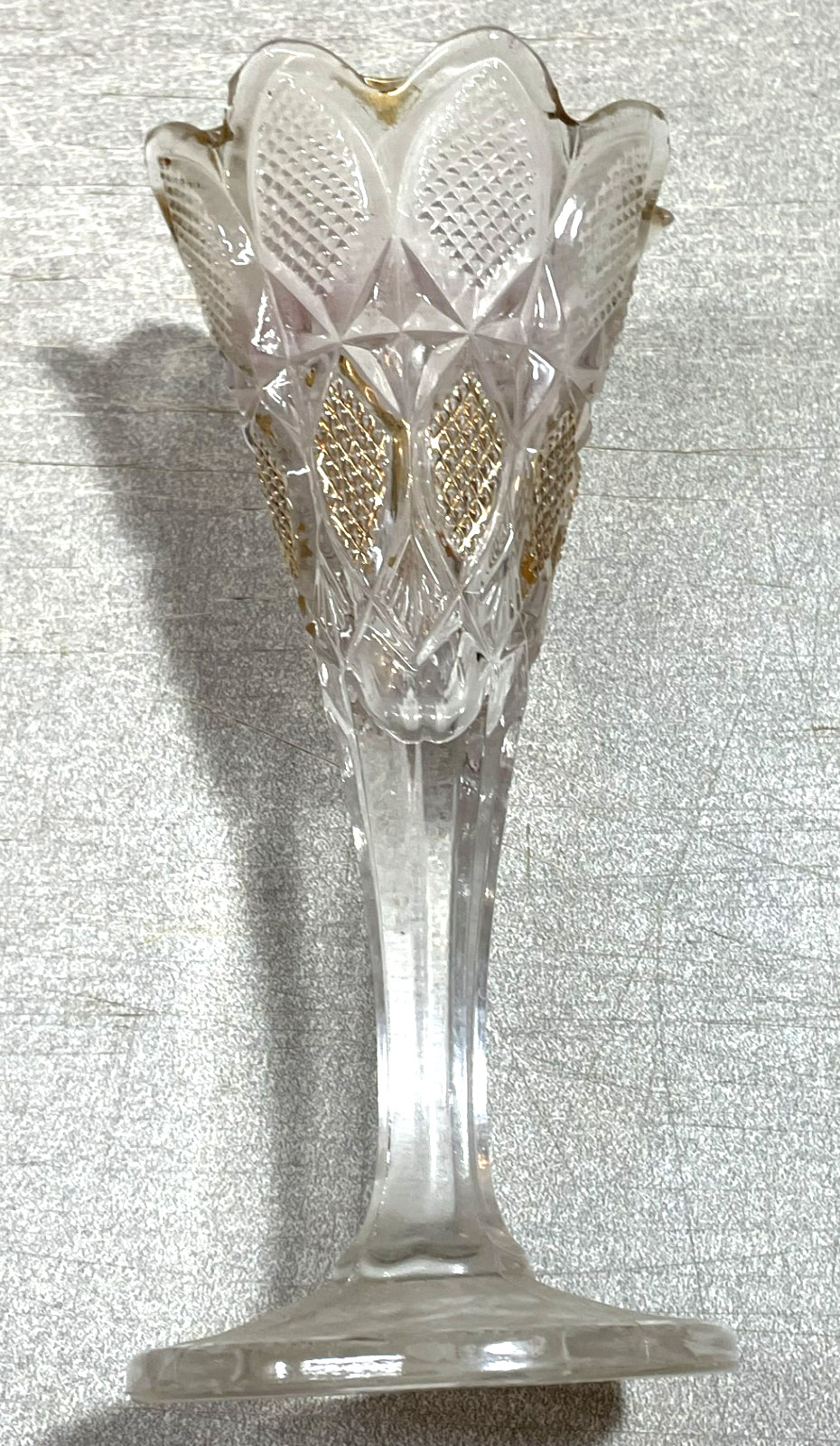 Antique 1897 EAPG U.S. Glass Balder Vase Pennsylvania #15048