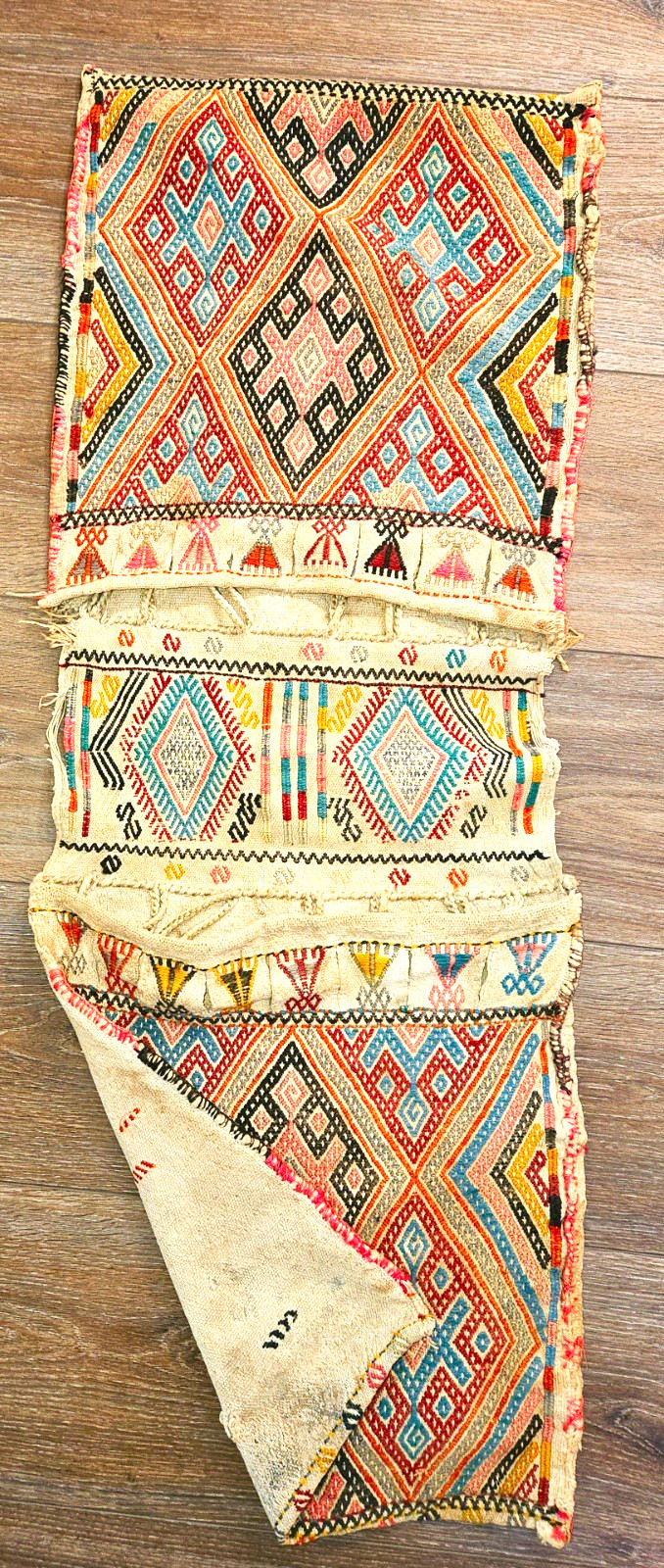 Vintage Saddlebag from Konya Turkey, 1930-1950. Used for storage & transport.
