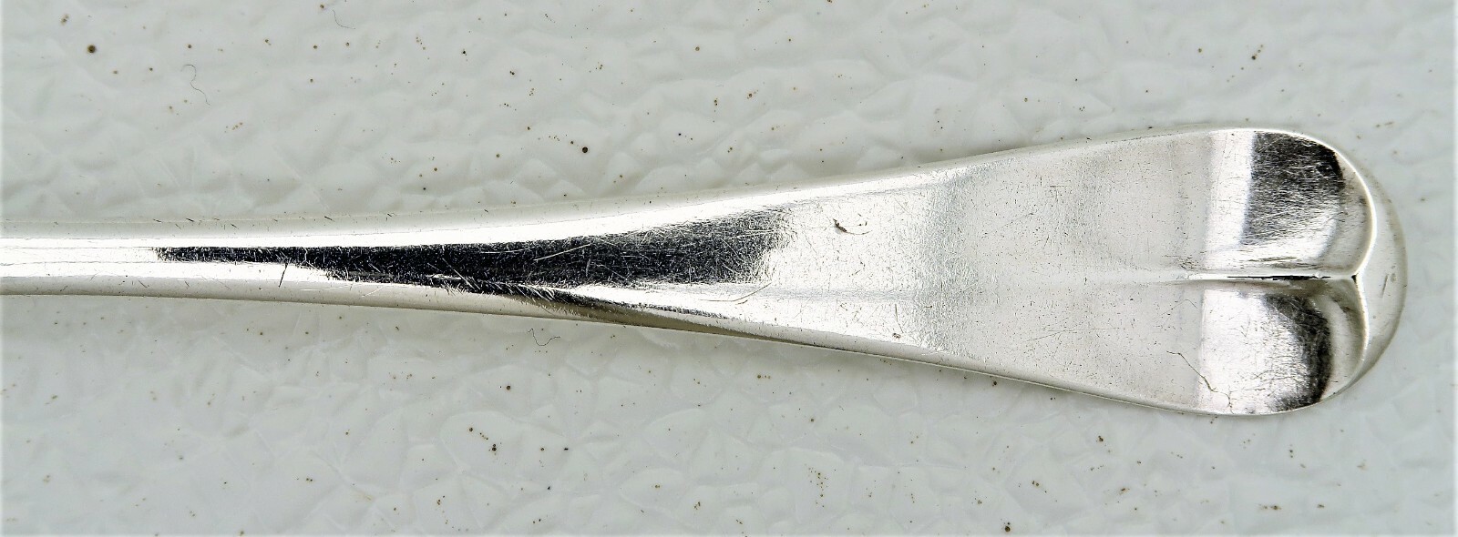 Early Coin Silver Table Spoon with Marks Engraved Date 1785