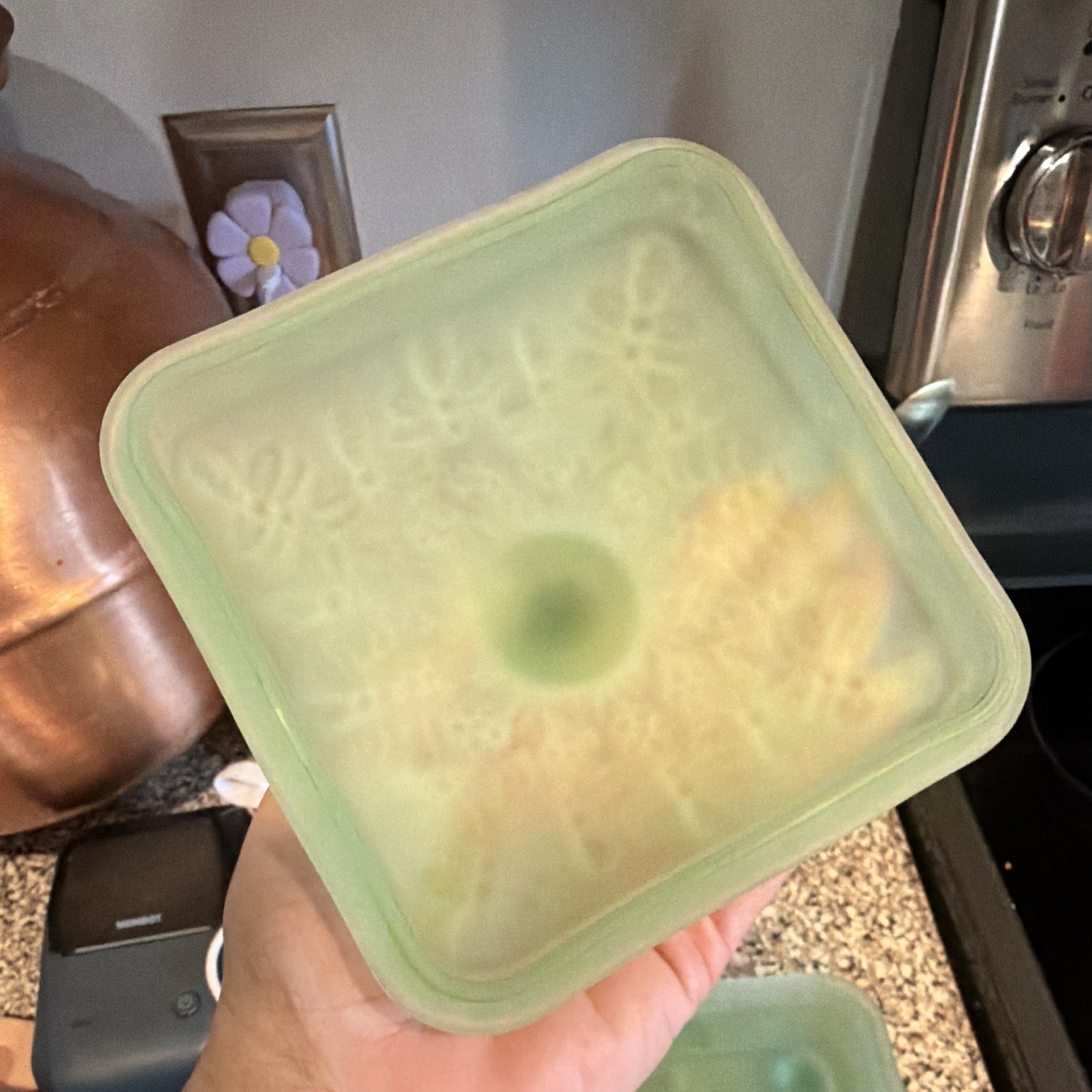 Frosted Green Bee Box-READ