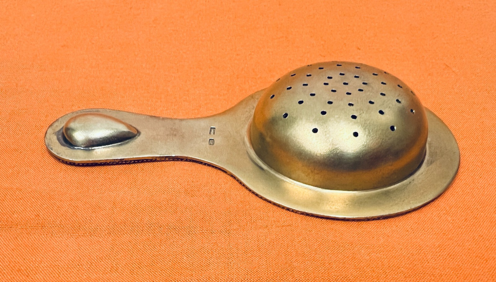 Russian Silver Enamel Strainer