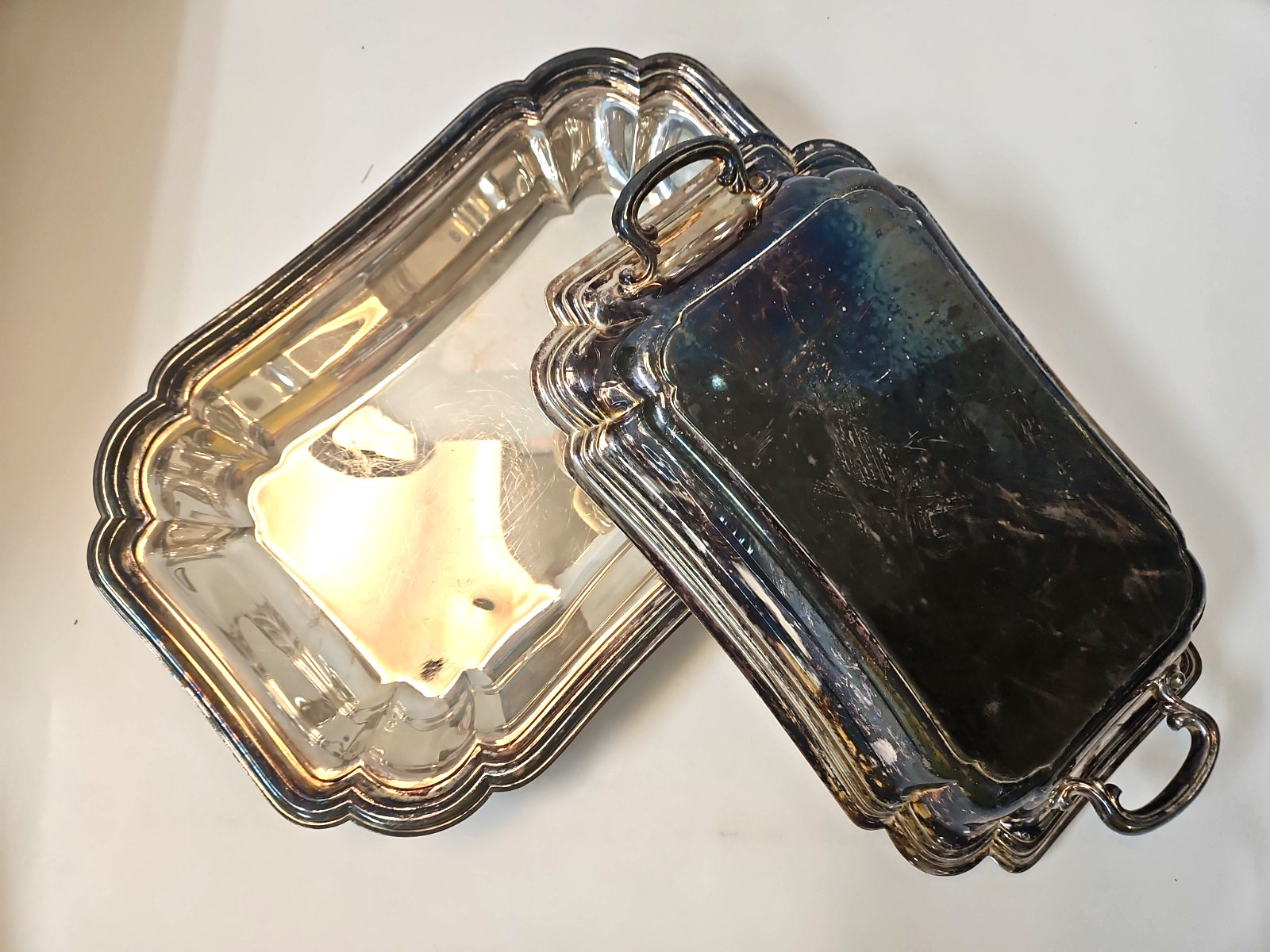 Vintage, Chadwick Int’l Silver Co #1512, Silver Plate Serving Tray With Lid