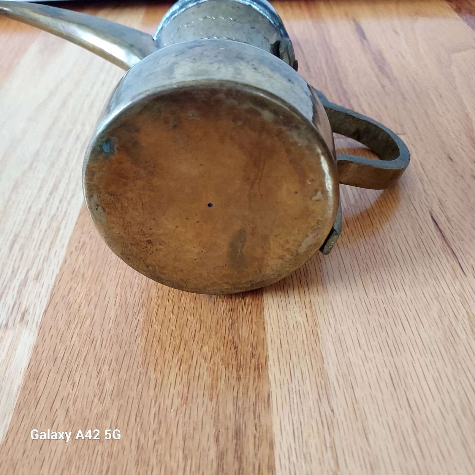 Antique/Vintage Brass Middle Eastern Stamped Coffee Pot