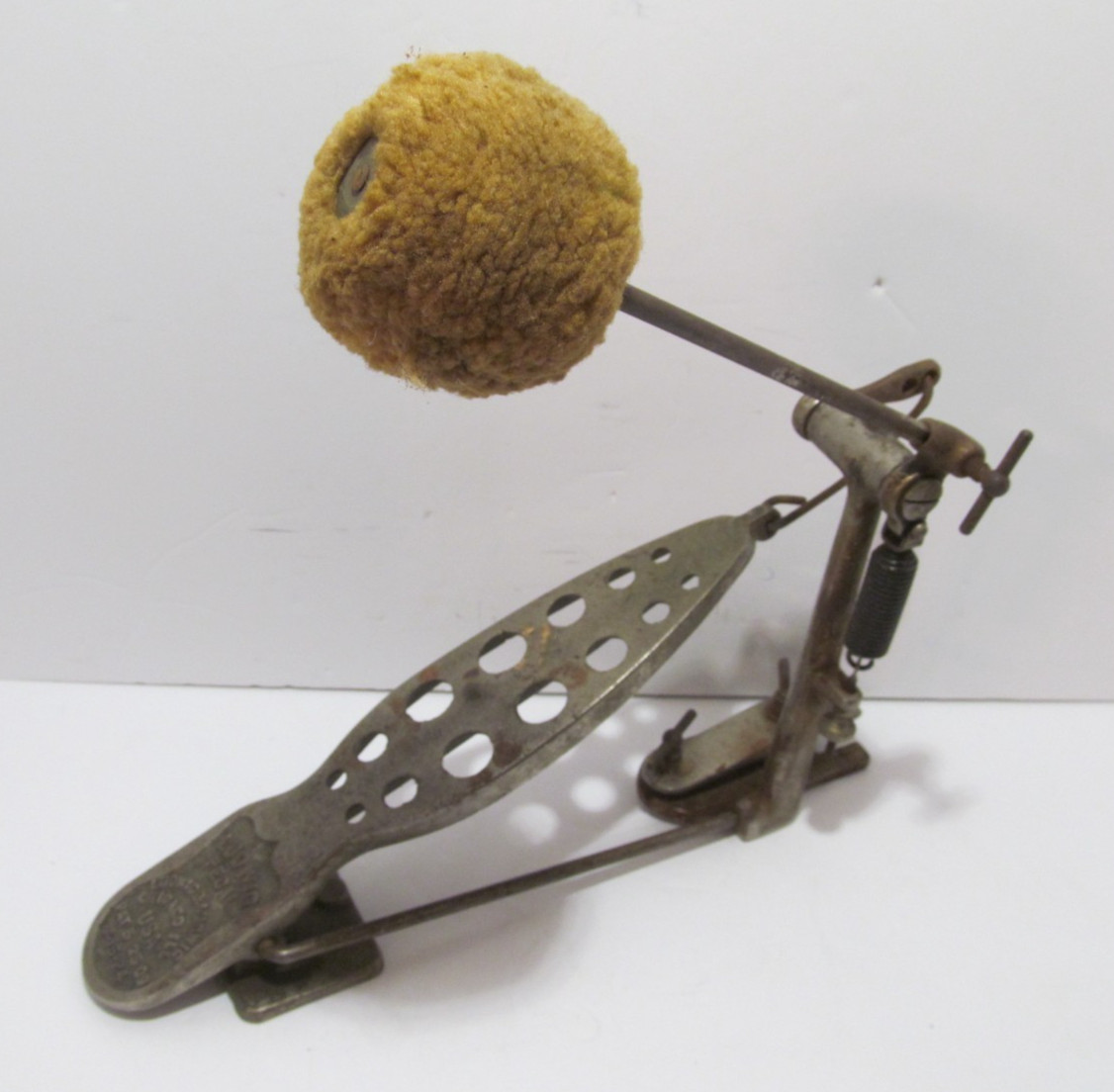 Antique Bass Drum LUDWIG Pedal Dated 7-15-24 – Chicago, Ill. USA