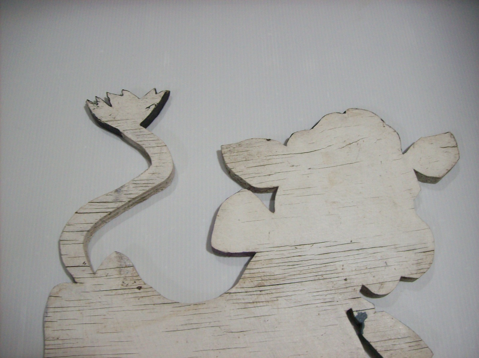 Large Vintage COW Wood Folk Art Lawn Art Yard Art Garden Decor