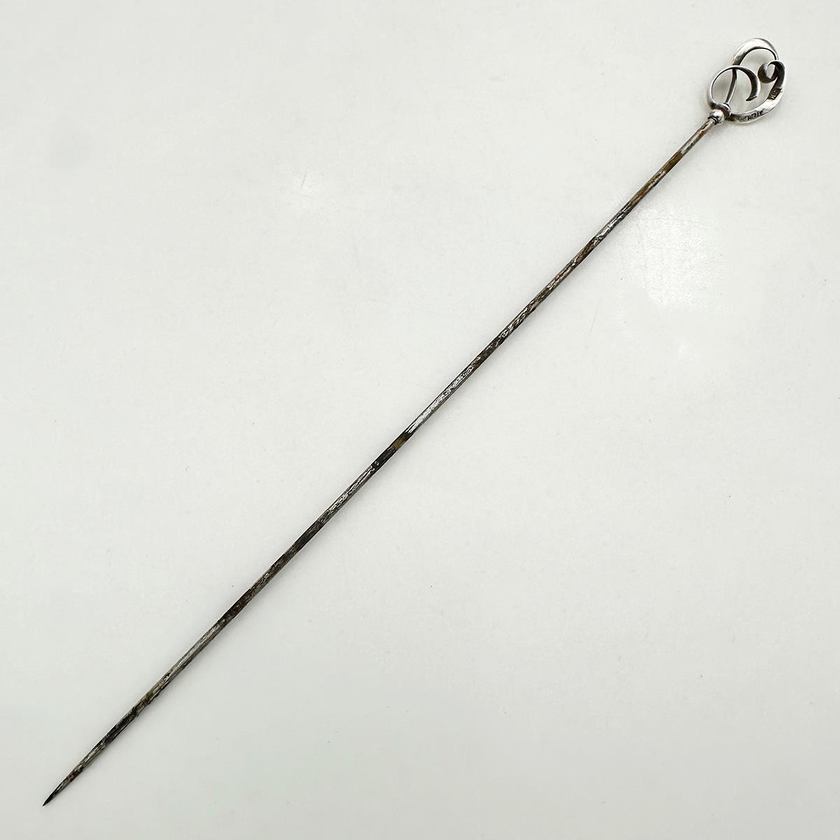 CHARLES HORNER HAT PIN STERLING SILVER ART NOUVEAU EDWARDIAN c1910