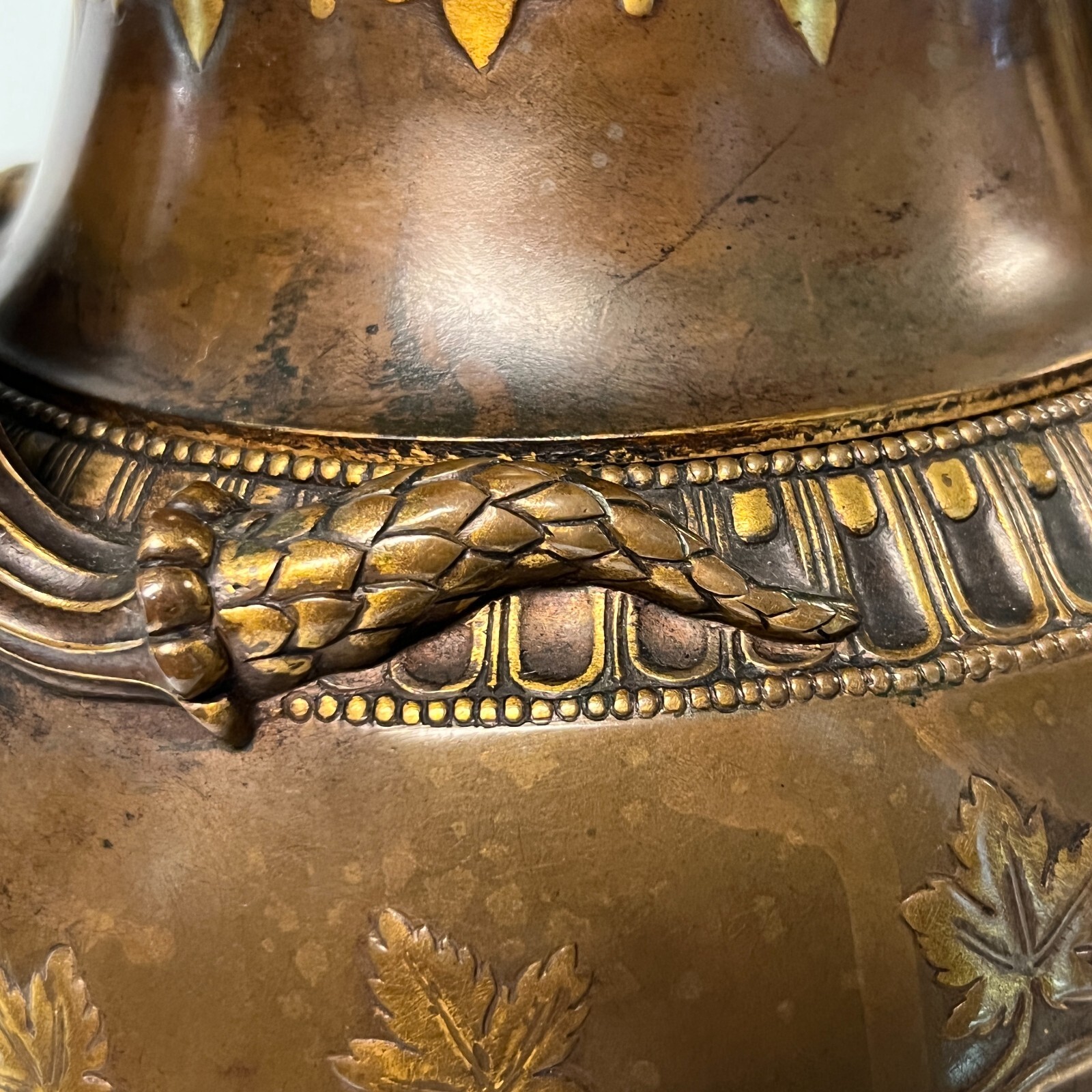 Barbedienne Bacchanalian Bronze Vase by Ferdinand Levillian