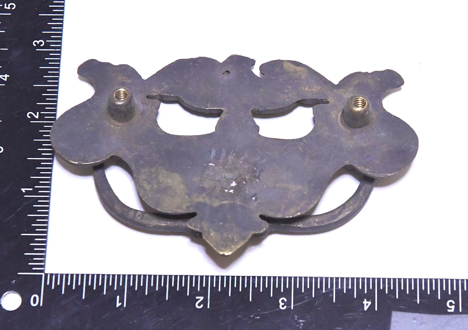 4 VINTAGE AMERICAN EAGLE MATCHING DRAWER PULLS MOSTLY BRASS SIGHT MAGNETIC PULL