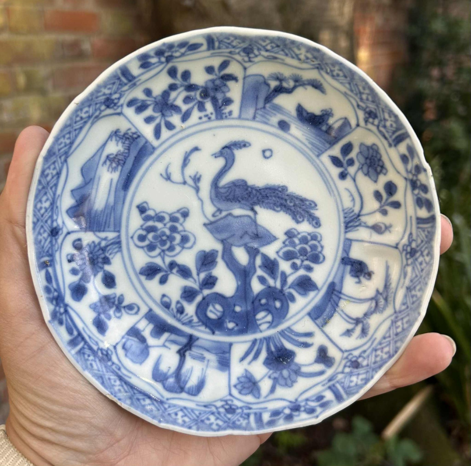 Ca Mau Chinese Shipwreck Cargo Peacock Saucer Dish c1725