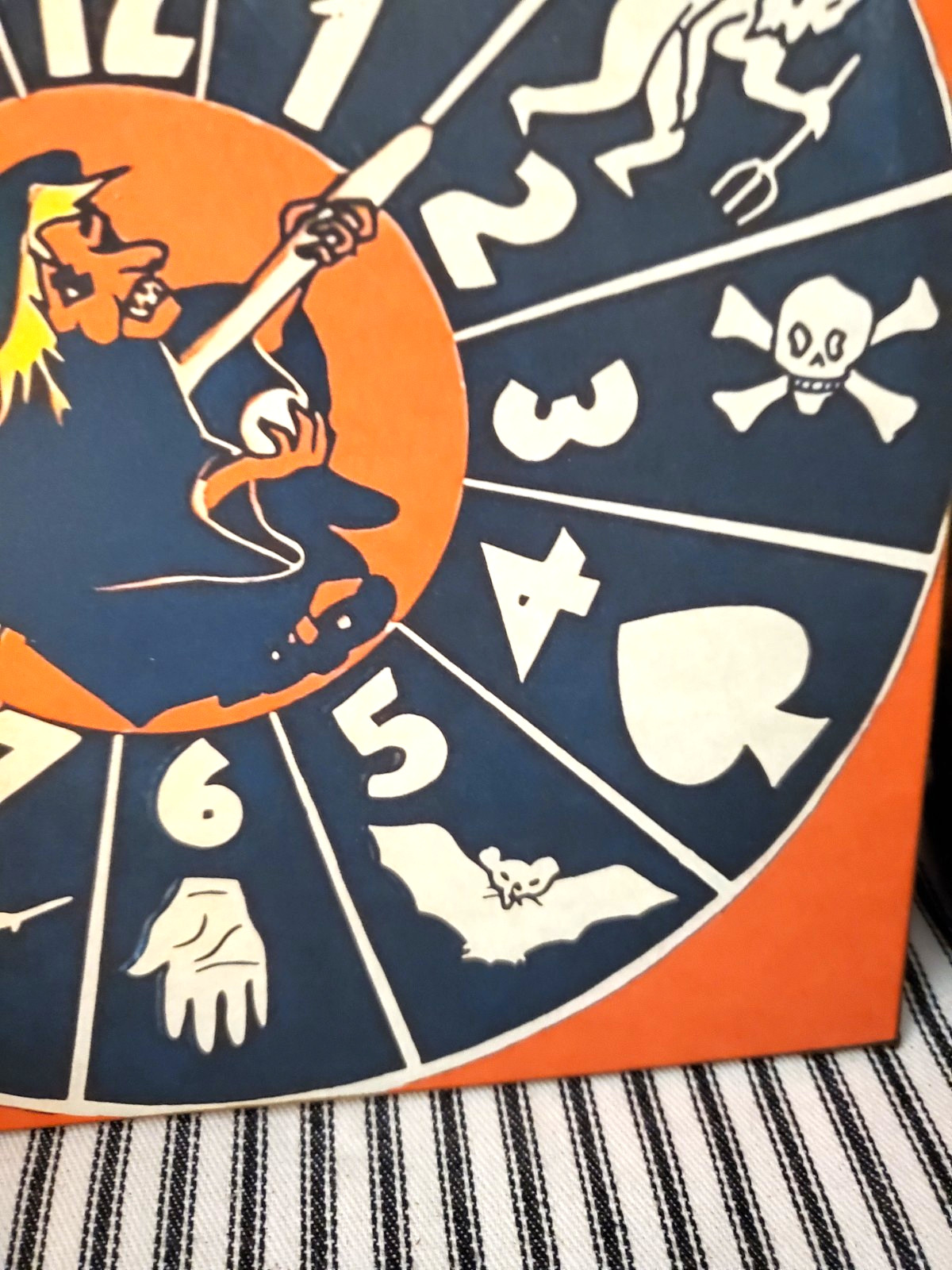 RETRO VINTAGE MODERN STYLE HALLOWEEN WITCH FORTUNES BY THE LUMINOUS SPIRIT SIGN