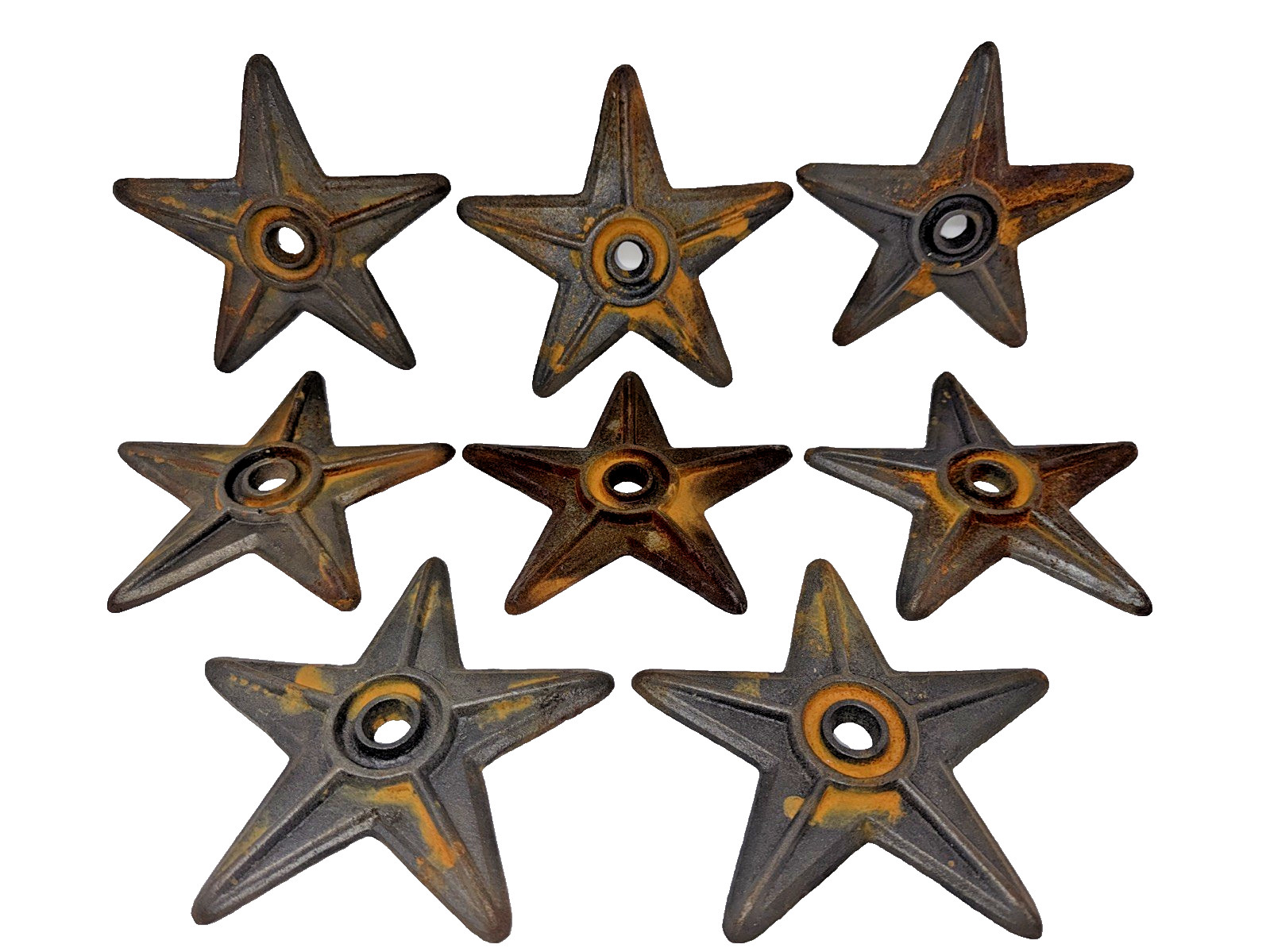 Rustic Antique Look Cast Iron Farm House Decorative Building Anchor Star