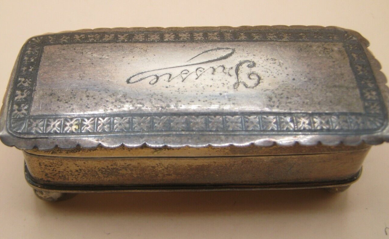Birmingham 1913 Sterling Sewing Box With Thimble Holder Engraved FLOSSIE