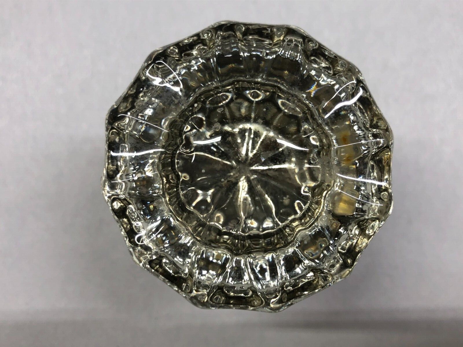 Doorknob Glass “RESTORED” Vintage “ONE” Set ~2″ 12 Point MANY AVAILABLE (M671)