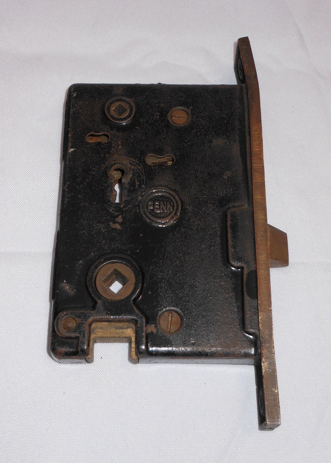 Penn Mortise Door Lock 5850 5″H x 3-1/2″ D x 9/16″W No Key Has Issues (See Desc)