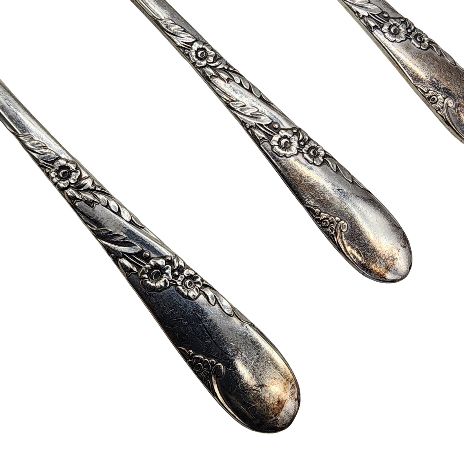 Oneida Community Teaspoon Tudor Plate Bridal Wreath Silver Plate Lot Of 4