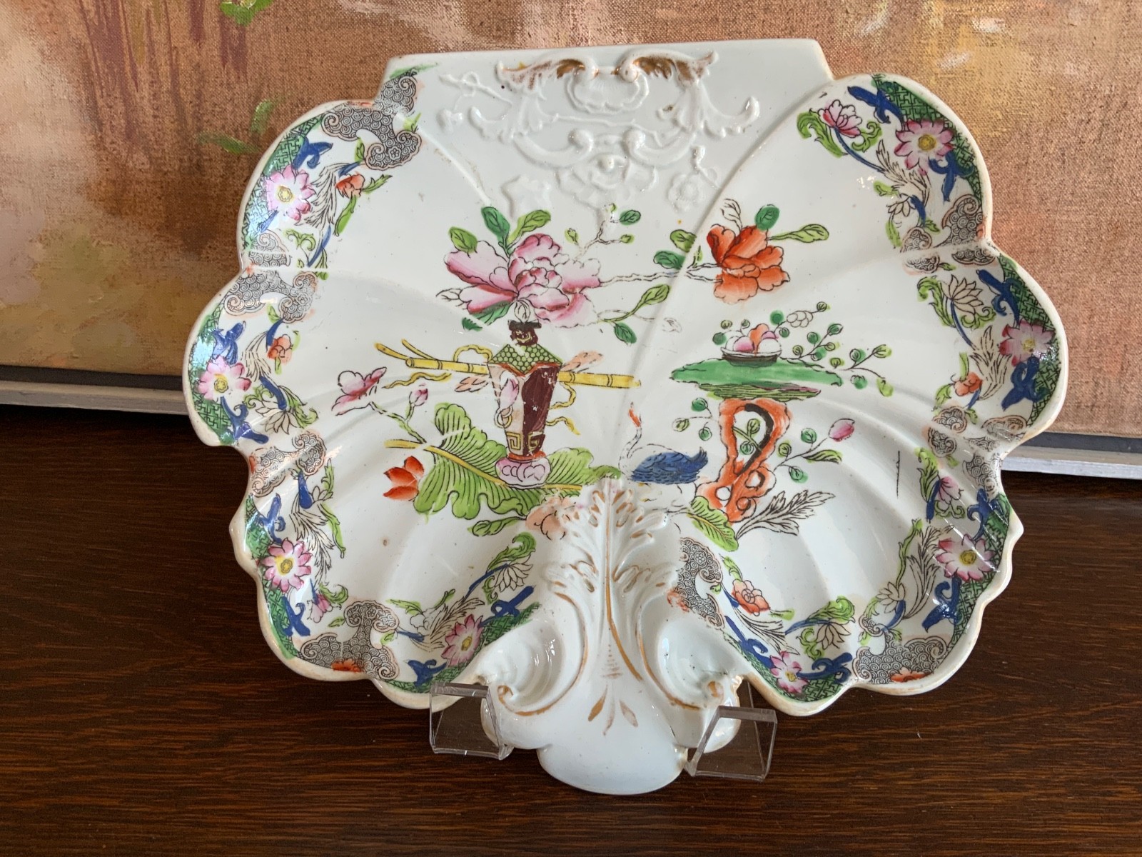 English Mason’s Ironstone Decorative Crumb Tray Circa 1813-1820