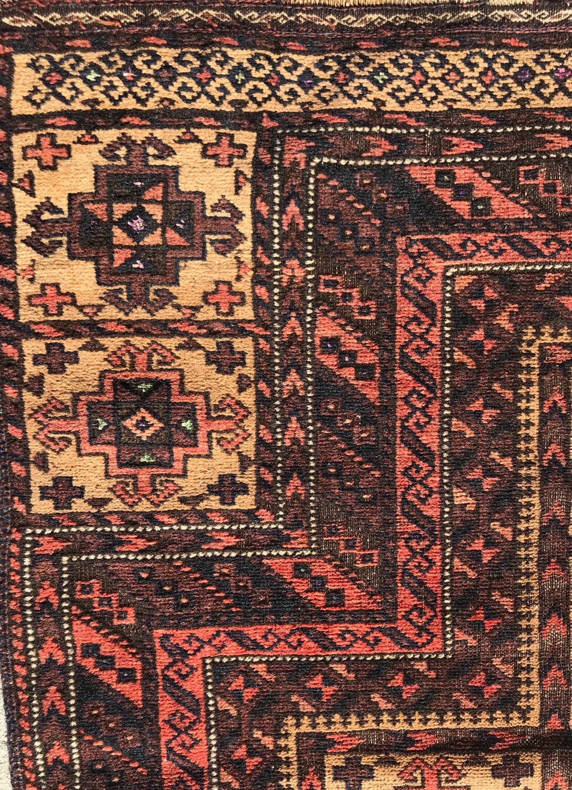 AN ABSOLUTE BEAUTY ON PRAYER BALUCHSTAN TRIBAL RUG