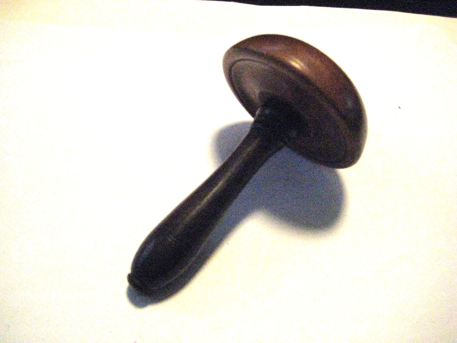ANTIQUE WOODEN SOCK DARNER W/ TURNED ROSEWOOD HANDLE GOOD CONDITION