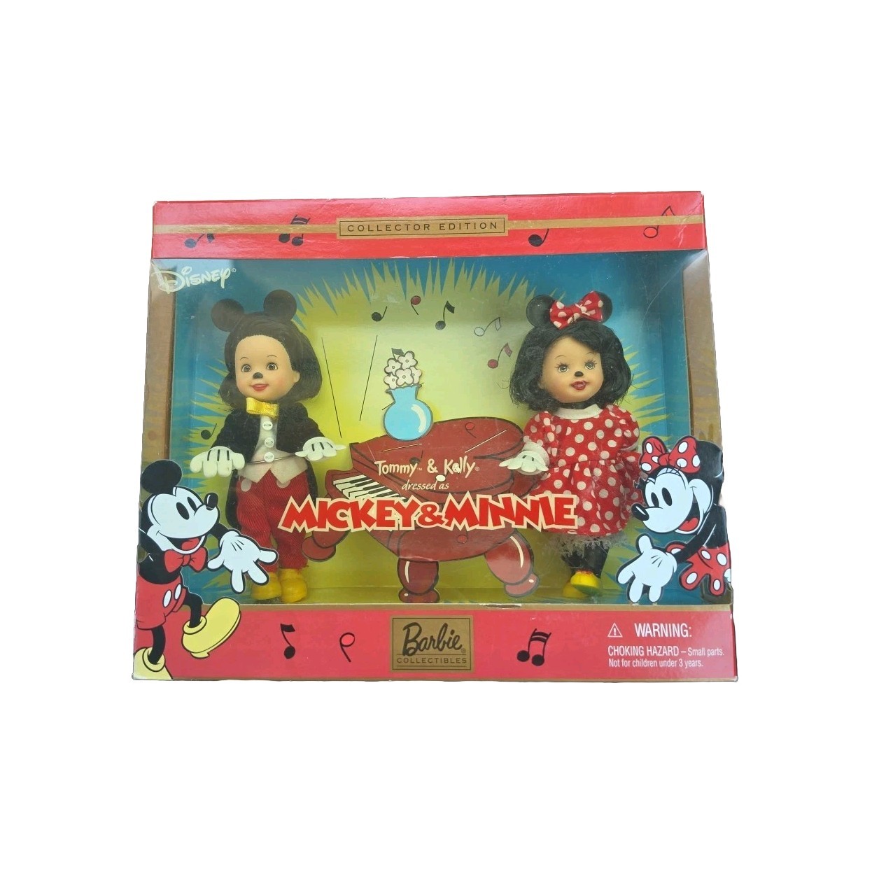 VINTAGE 2002 MICKEY & MINNIE TOMMY & KELLY BARBIE SEALED BOX