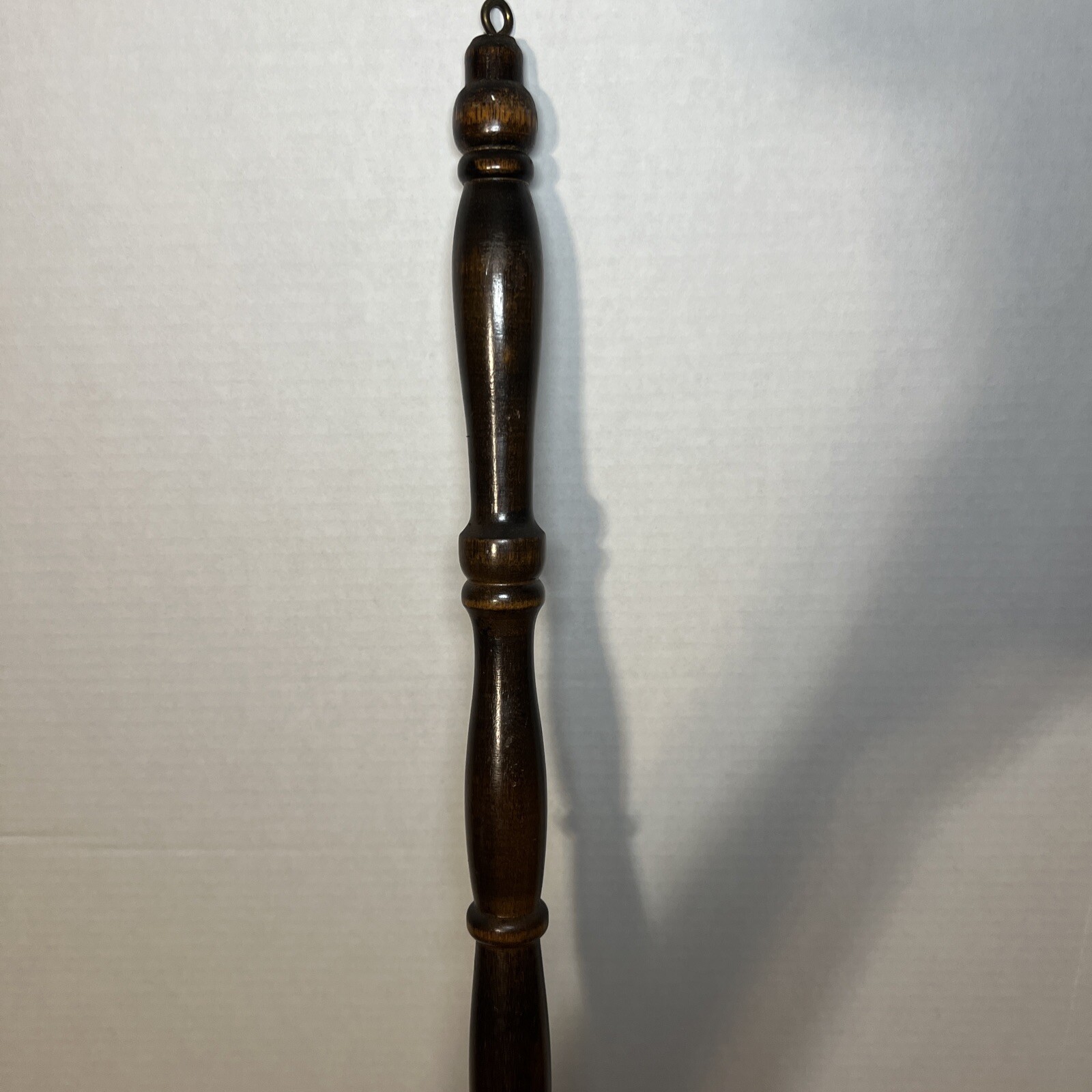 RARE Antique Long Handled Copper & Brass Bed Warmer 40 In. Long With 11 In. Dish