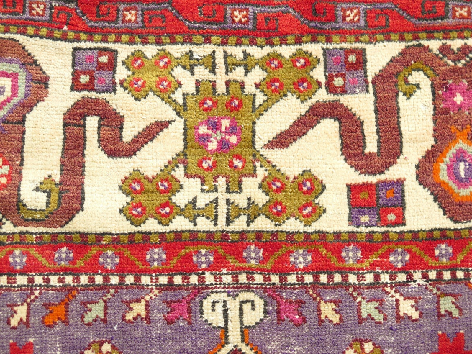 Vintage Bergama Rugs, Wool Carpet, Handmade Rug, Modern Rug BohoTeppich 63″X102″
