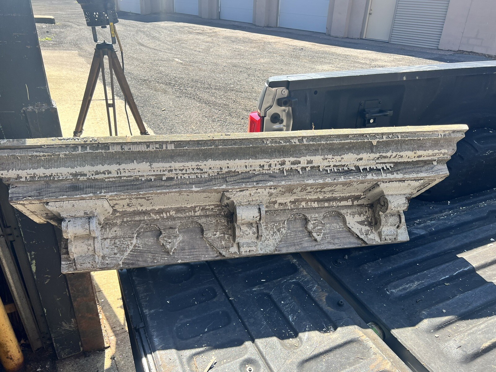 c1870 victorian window header pediment Italianate beefy 57”L x 11”d x 12.5”h 45#