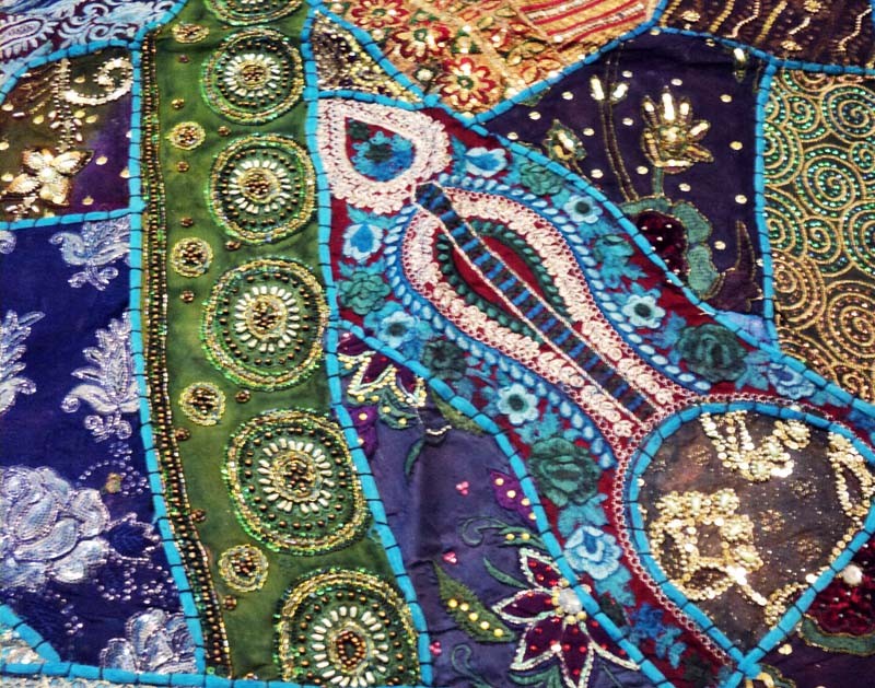 33% Off 60″ India Patchwork bead Tapestry Wall Hanging Vintage Wall Art Tapestry