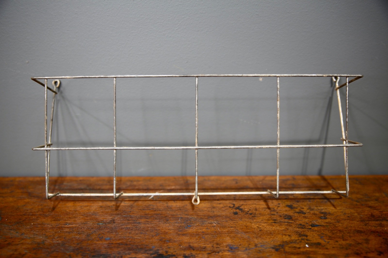 Vintage Sellers Hoosier Cabinet Cookbook Holder Metal Wire Spice Rack Antique b