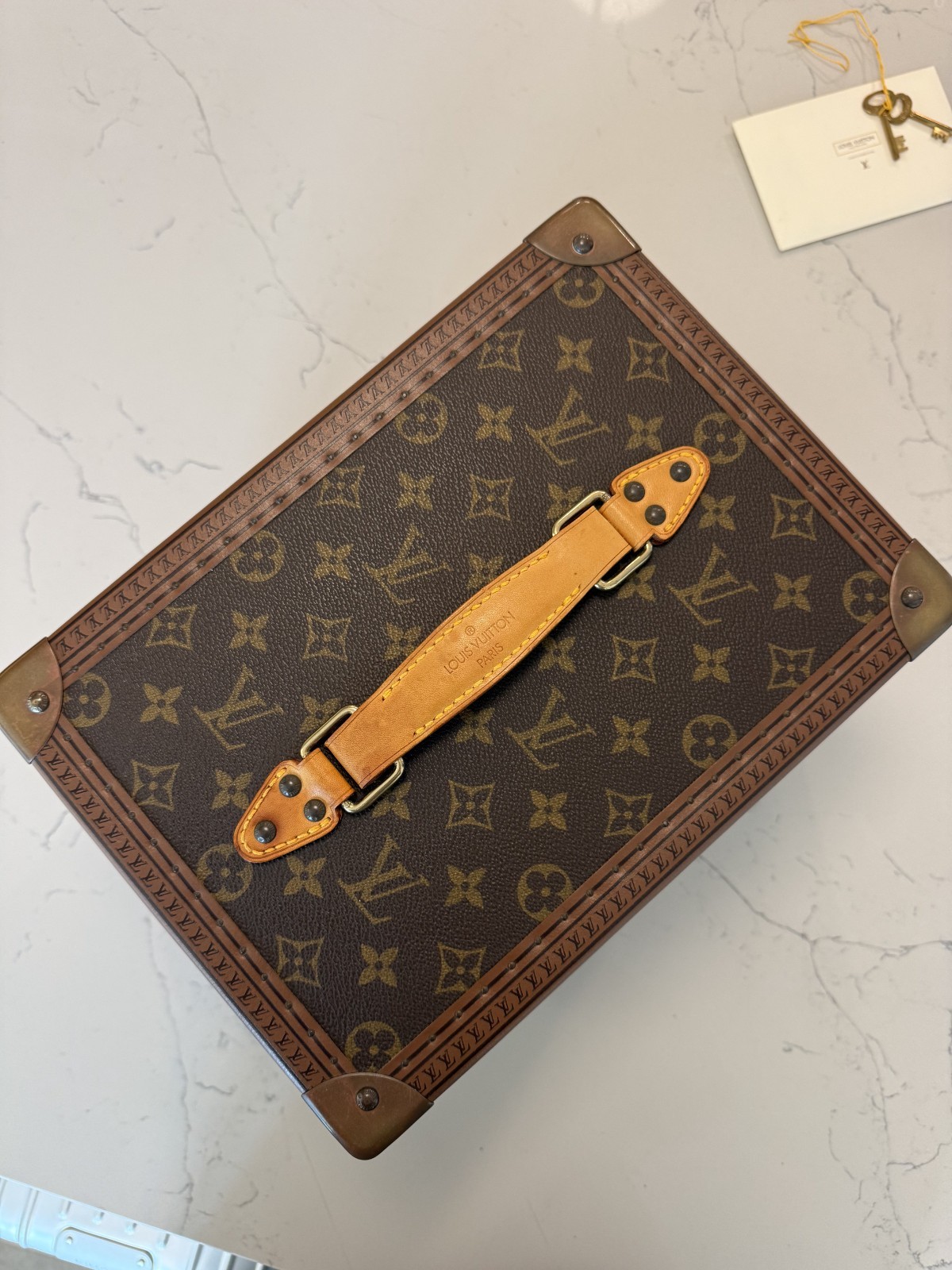 Louis Vuitton Boite a Falcons Vanity Trunk in Monogram Canvas with Insert & Key