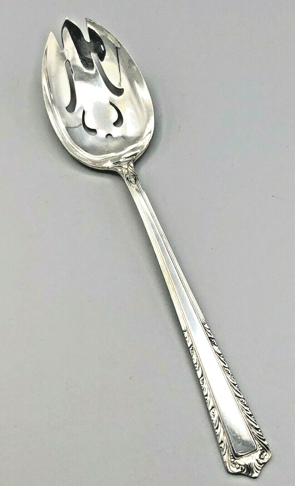 Processional by Fine Arts / International Sterling Pierced Serving Spoon 8 3/8″