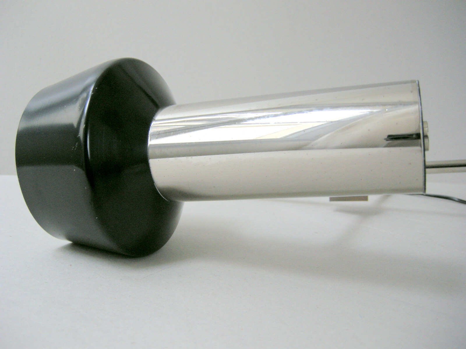 Vintage Table Lamp 1960 Adjustable Chrome Black Metal 60S Retro 60’S