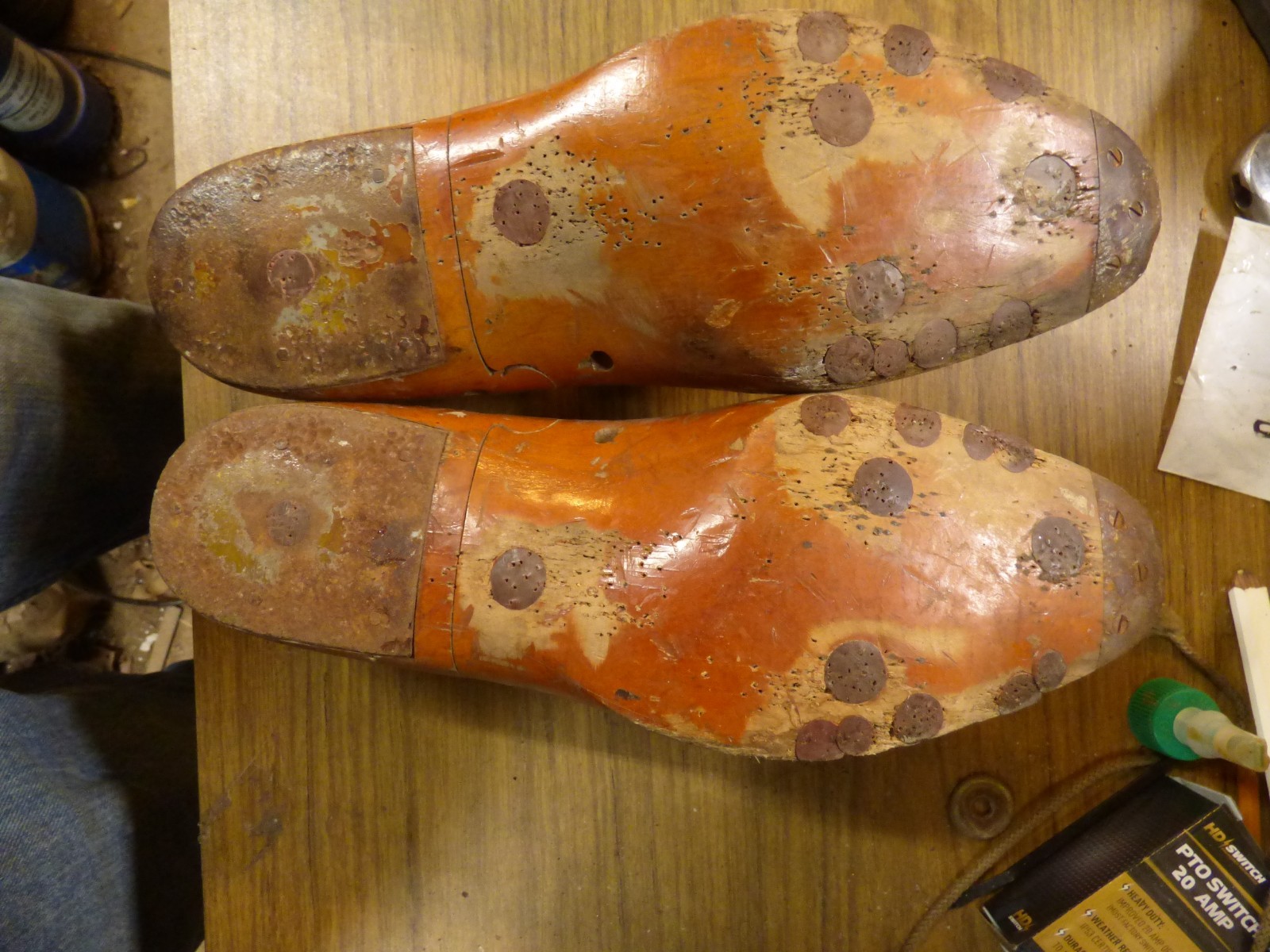 VINTAGE PAIR 1950’s Size 9 1/2E Shoe Lasts (Craddock Terry Shoe) Lynchburg,Va