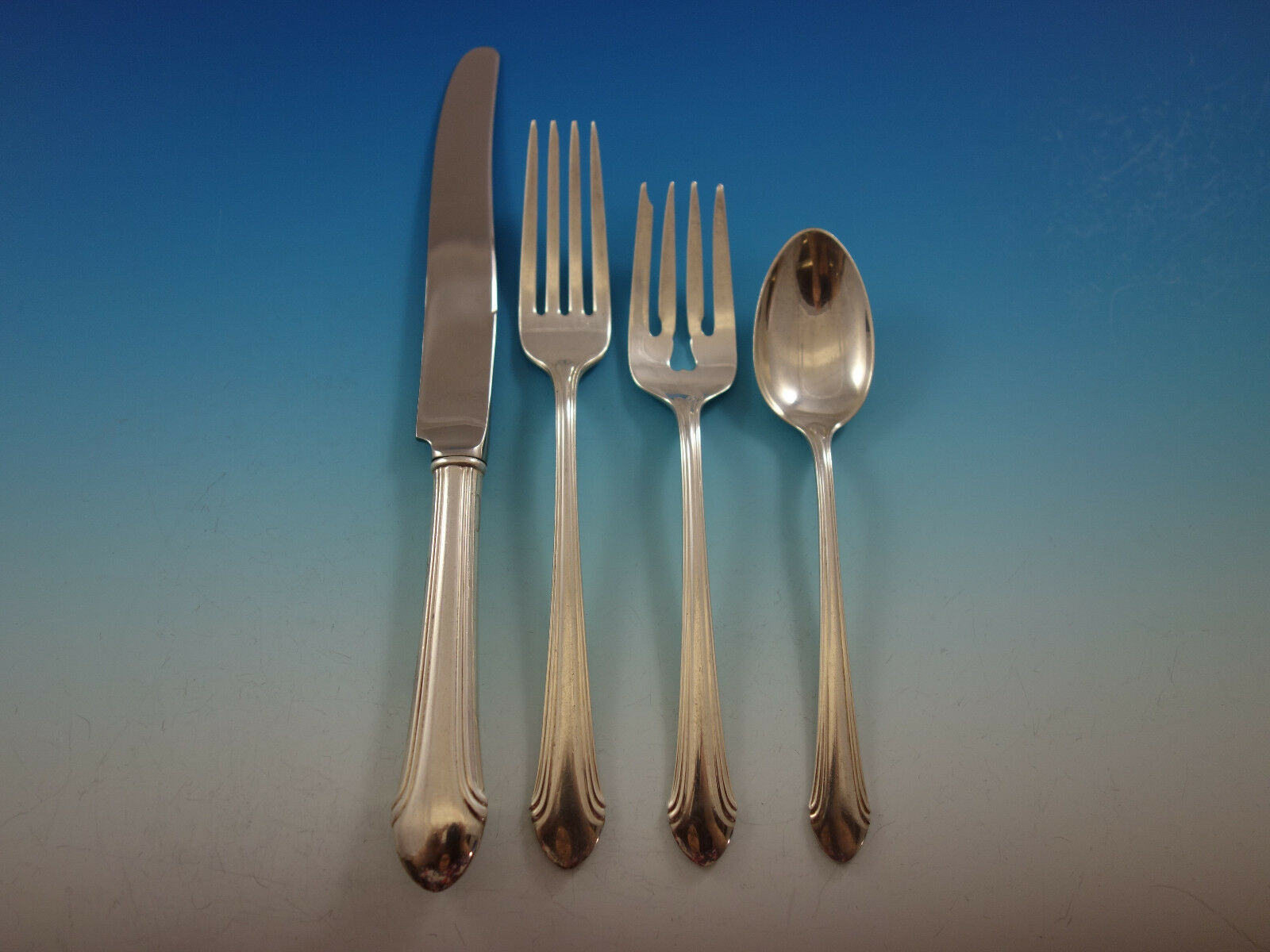 Romantique By Alvin Sterling Silver Regular Size Place Setting(s) 4pc