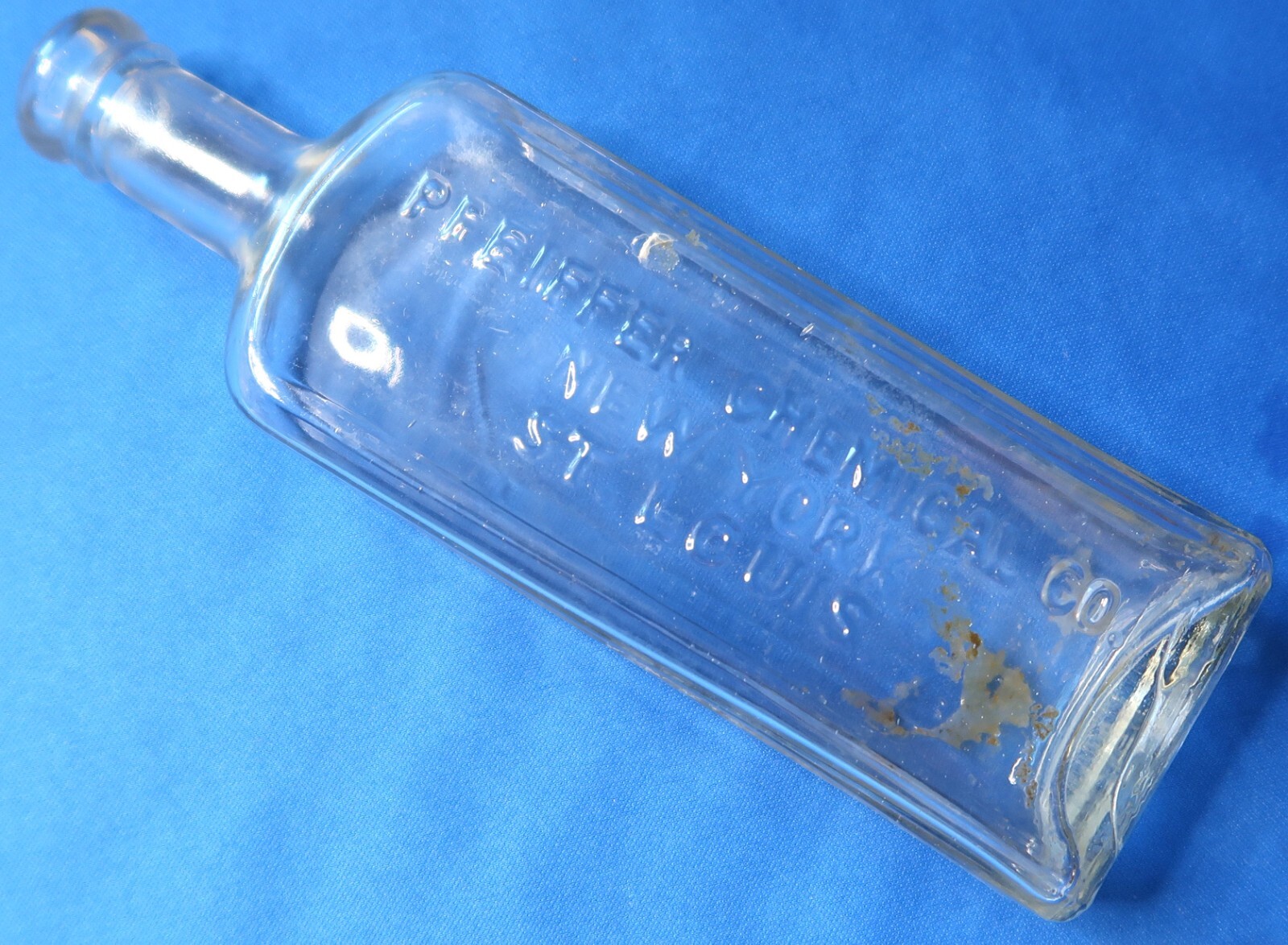 Pfeiffer Chemical Co. New York St. Louis Medicine Bottle