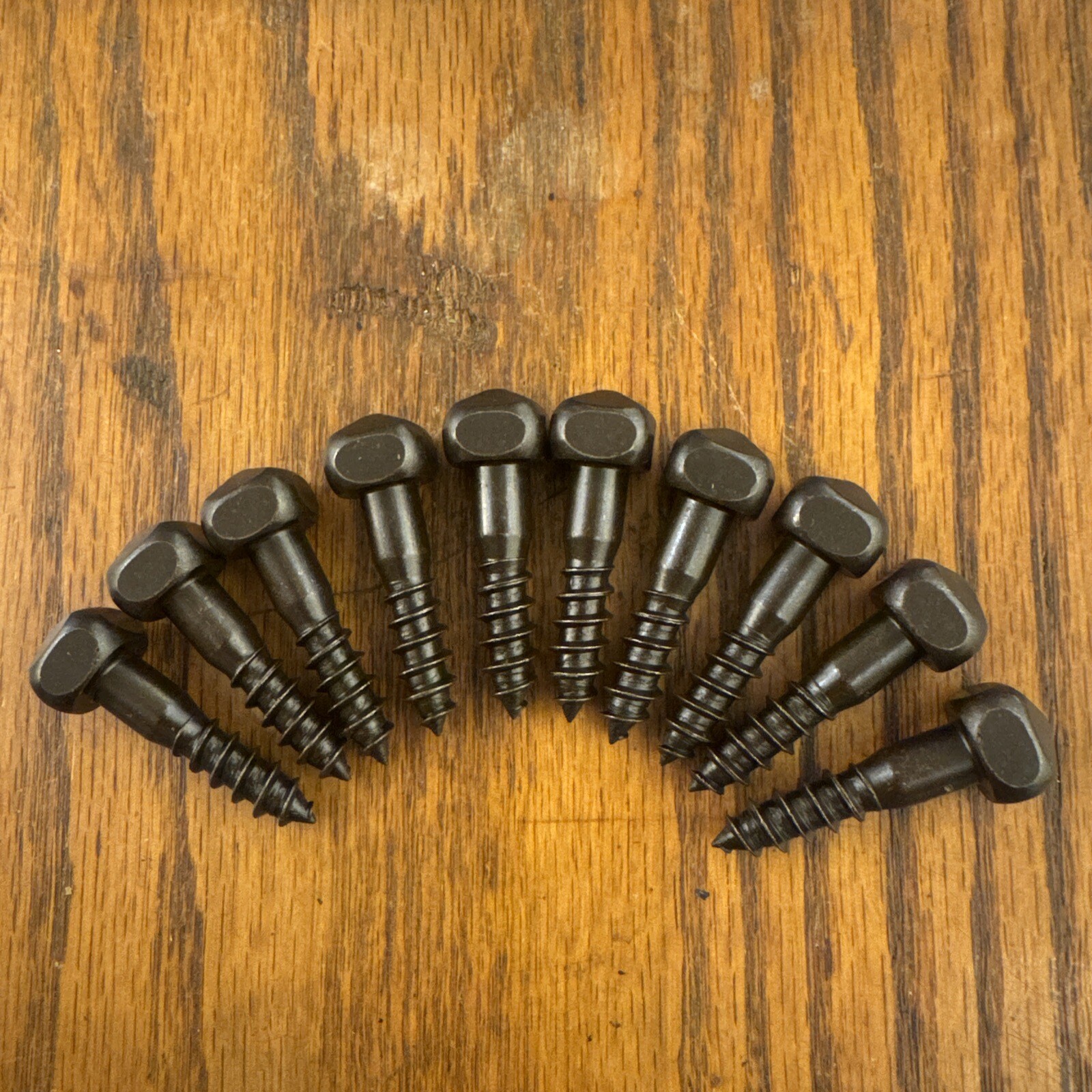 # 18 X 1-1/4” Door Screws Pyramid Square Head Steel Black Oxide Free Shipping