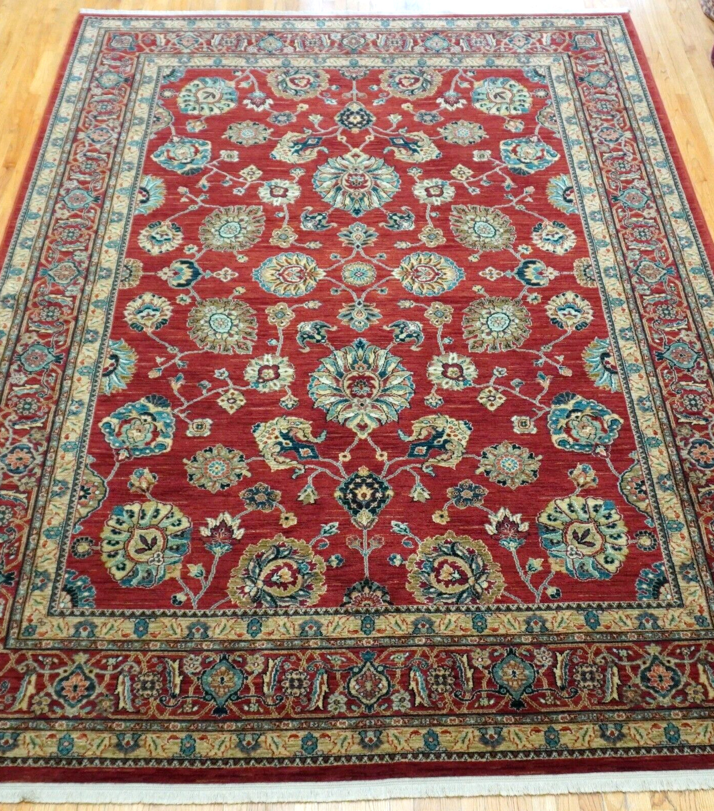 Authentic Karastan Sultana Red Sovereign 990-14606 Wool Rug 8’8″ x 12′ Excellent