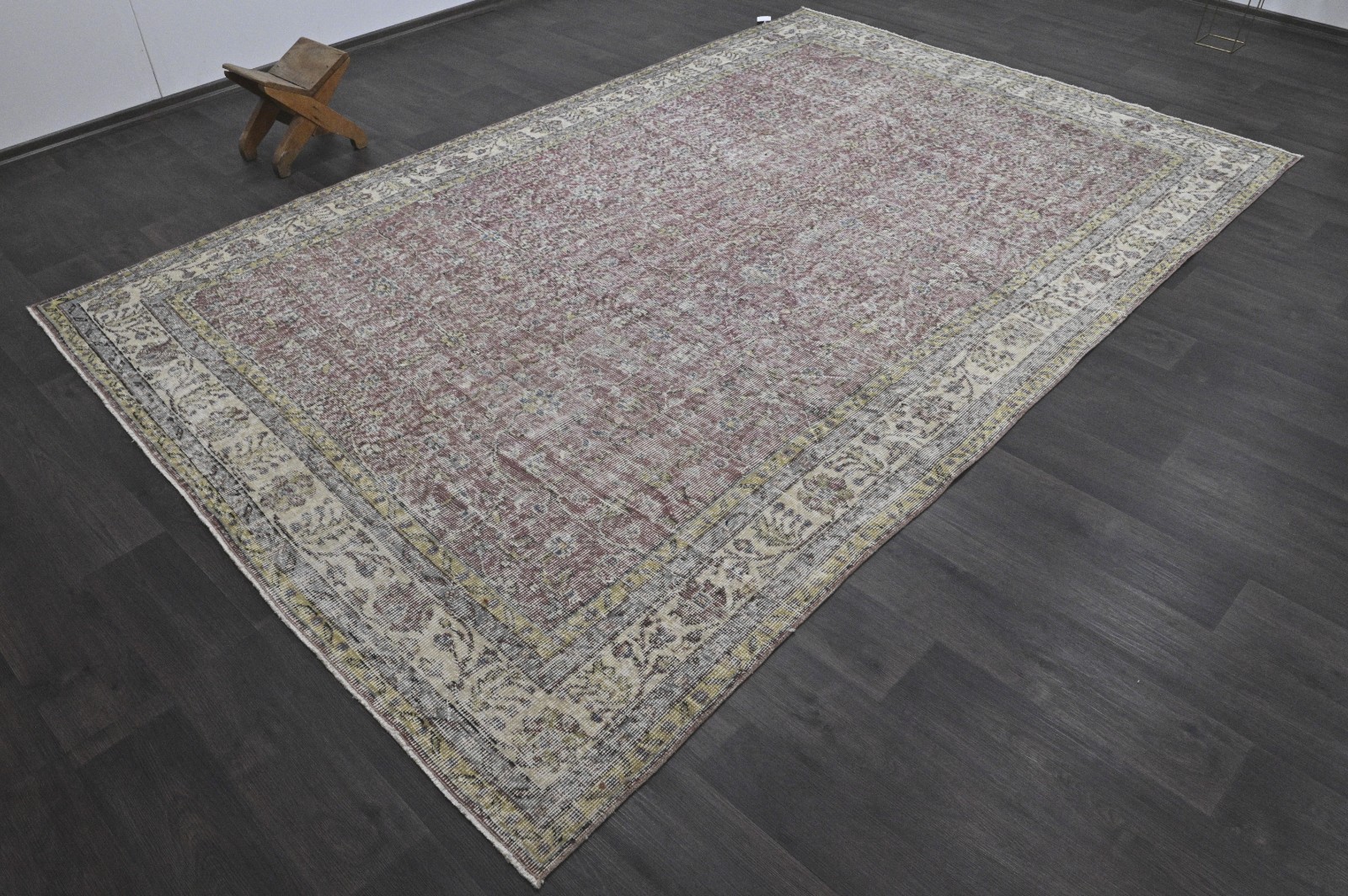 Oushak Turkish Vintage Rug 6×10 Kilim Rug Anatolian Handmade Boho Decor PURPLE