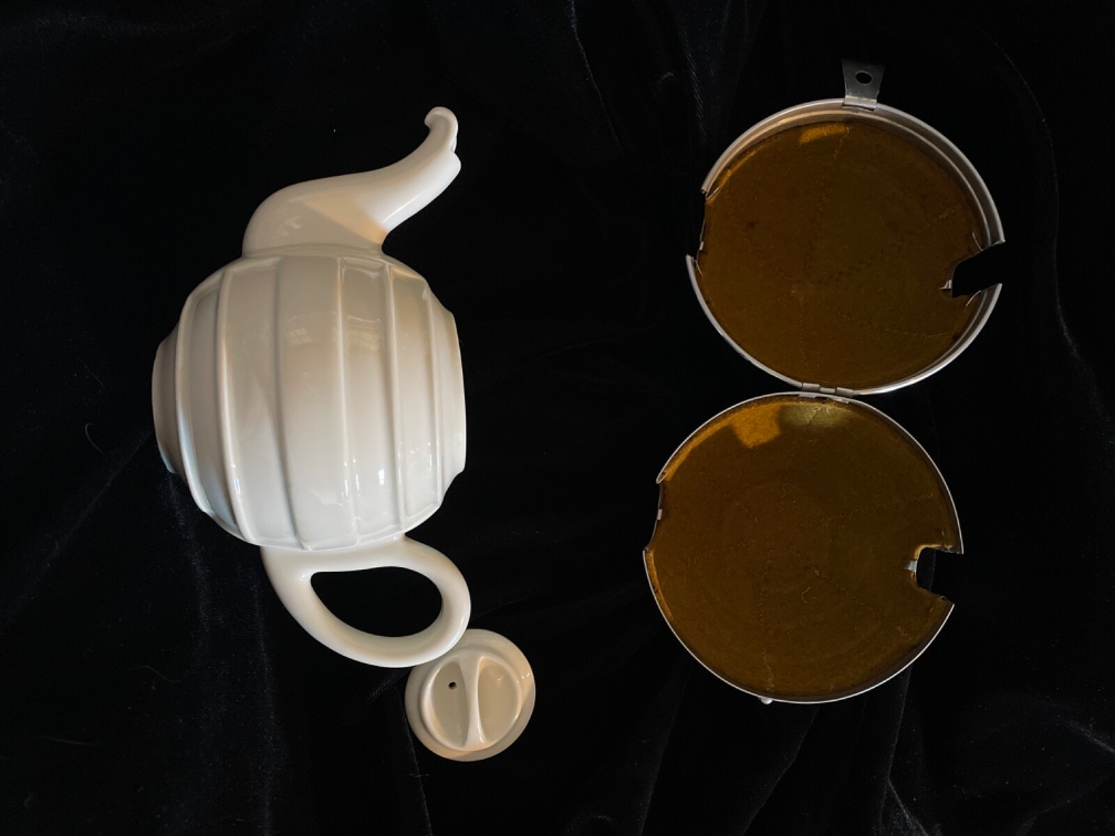 Truefalk Bauscher Weiden Art Deco metal Keepho Thermisol Tea Pot GERMANY