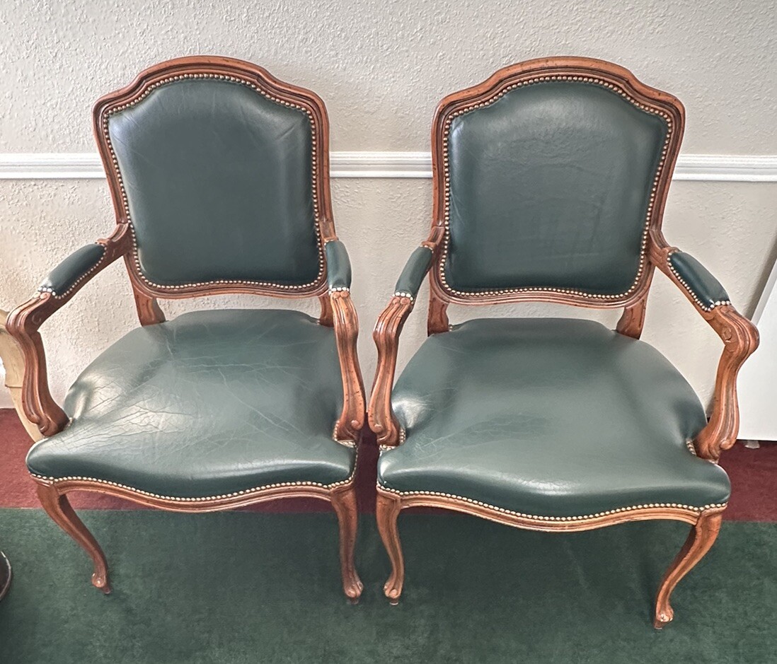 20th Century Chateau d’Ax Louis XV Tapestry Armchair Antique Chair