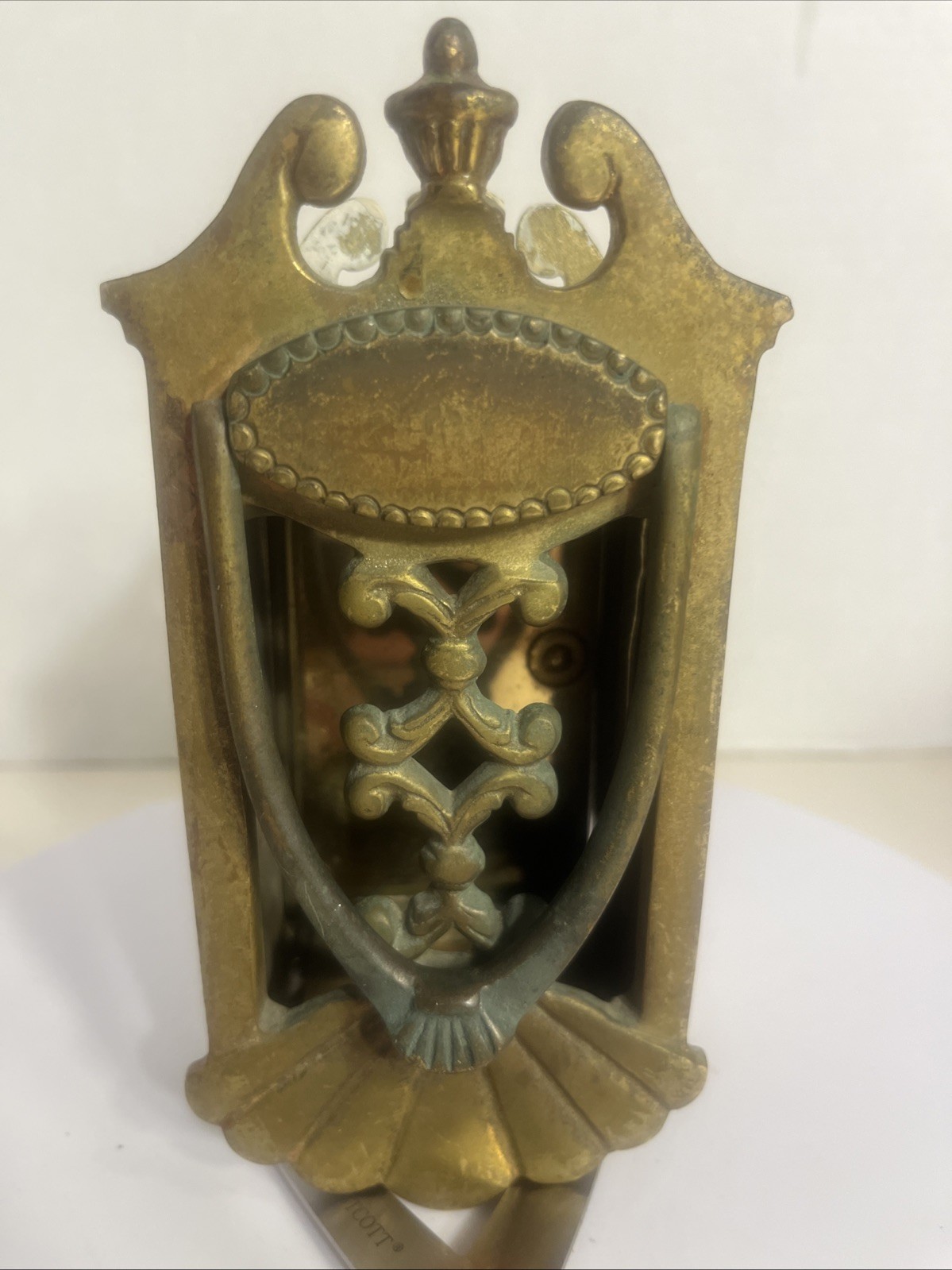 Antique Vintage Brass Art Deco Peep Hole Speak Easy Door Knocker