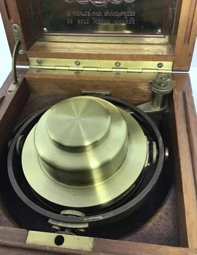 Longines 1940s Marine Deck Chronometer Clock w 3-Tier Box 17J