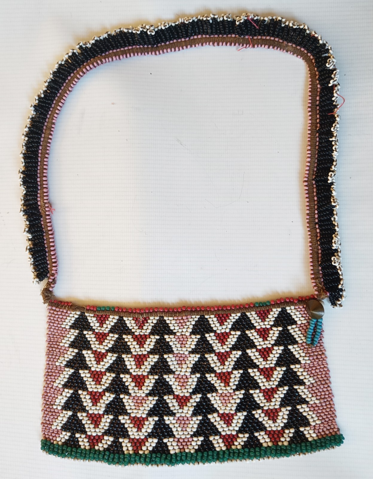 Fine Antique Beadwork necklace Xhosa Zulu south Africa 19th Century