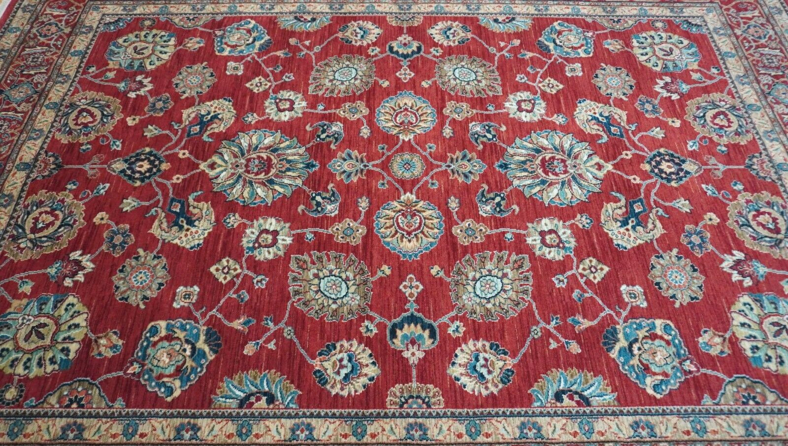Authentic Karastan Sultana Red Sovereign 990-14606 Wool Rug 8’8″ x 12′ Excellent