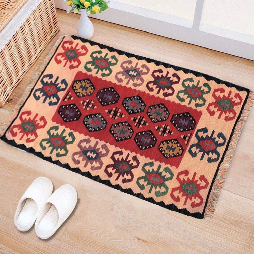 Vintage Turkish Anatolian Handmade Flatweave Kilim Area Rug 2×4 ft Free Ship