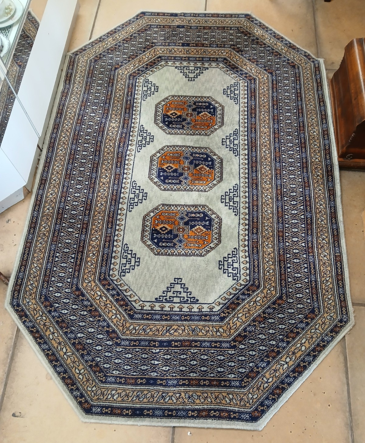 Vintage Luristan Belgium 6 Sided Wool Rug/Carpet 205 x 130 cm