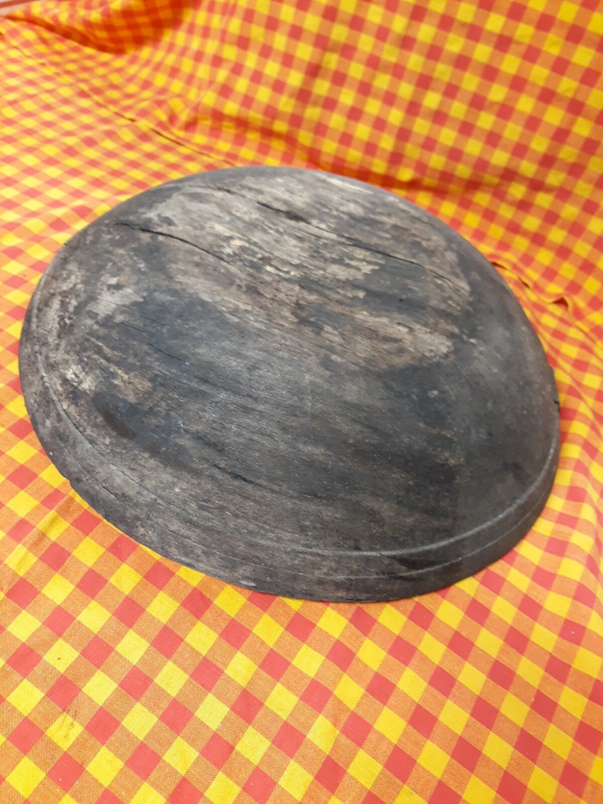 Antique Colonial American primitive carved wood dough bowl vintage 1700’s-1800’s