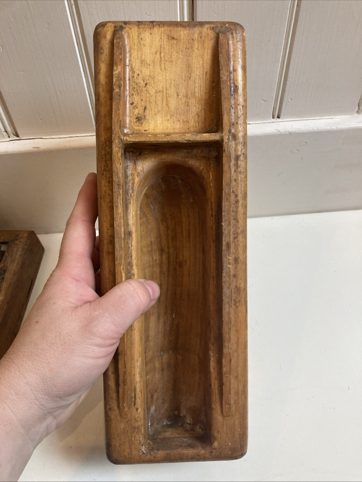 Vintage Lot Of Wooden Molds Food Or Industrial? 4 In Lot As Is