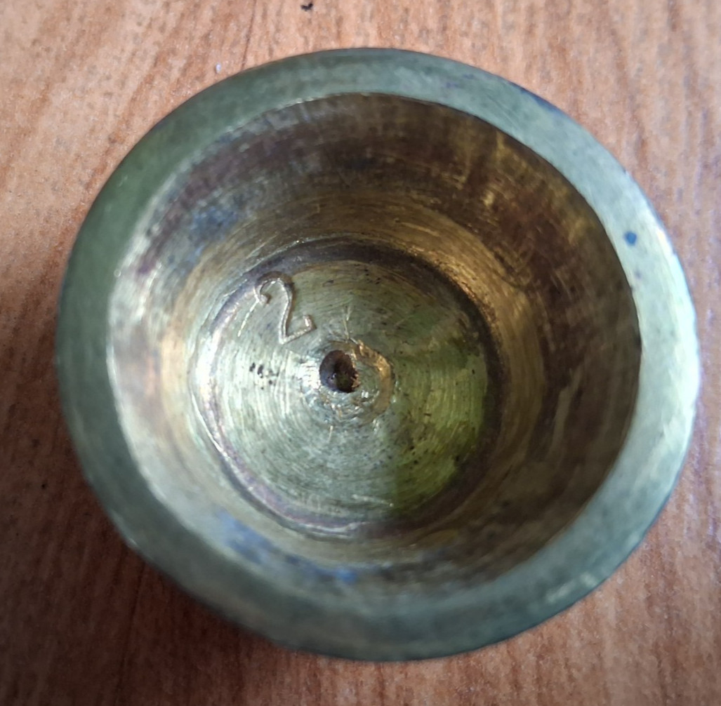 Apothecary Miners Assay Weights Vtg Nested Bronze Brass Set of 6 Hinged Lid 1 lb